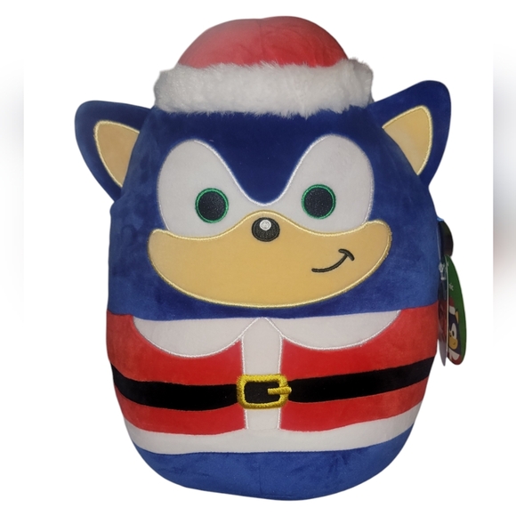 Squishmallows Sonic the Hedgehog Sonic Santa 12-Inch Plush - Picture 2 of 2